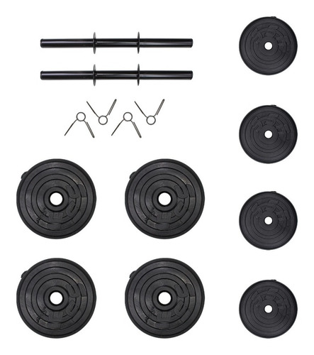 Set De Mancuernas Ajustables De 60lb Discos Intercambiables