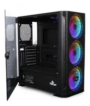 Comprar Gabinete Yeyian Hollow 2500 con Ventana , Midi Tower, ATX\u002FEATX\u002FITX\u002FMicro ATX, USB 3.2, sin Fuente, 3 Ventiladores ARGB Instalados, Negro, YGH-49703