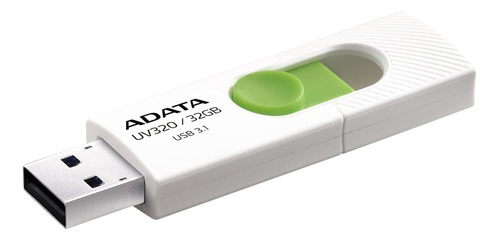 Pendrive Usb 32gb Adata Blanco/verde Auv320-32g-rwhgn