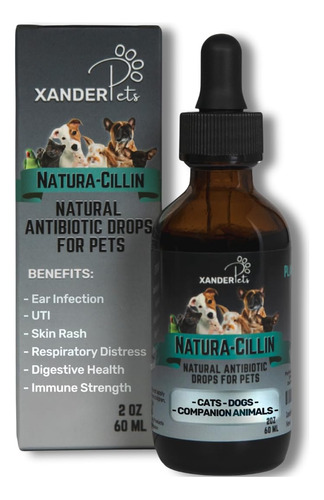 Xanderpets Usa 1200 Drops - Antibioticos Naturales Para Perr