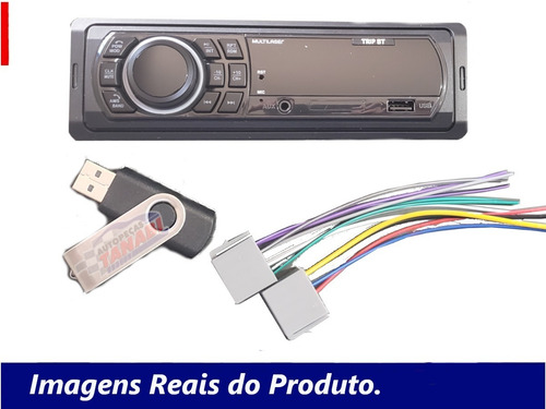 Imagem 4 de 4 de Som Automotivo Multilaser Trip P3350 Usb / Bluetooth+ Brinde