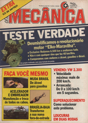 Oficina Mecânica Nº16 Veneno Vw2300 Motor Elko Brasília Baja