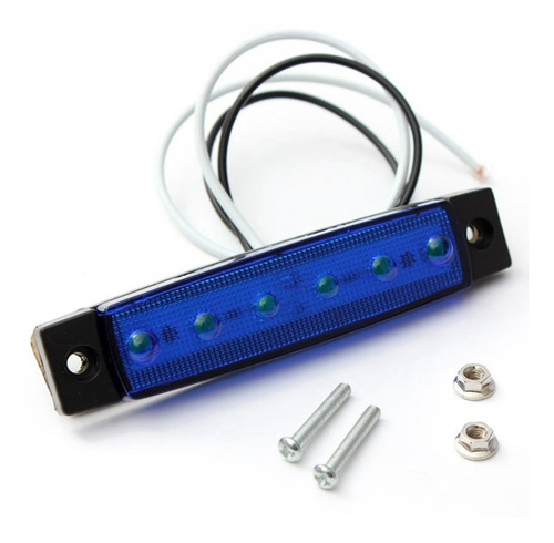 Imagen 4 de 10 de Luz Led Indicadora Lateral Señalizador 24v Camion Trailer