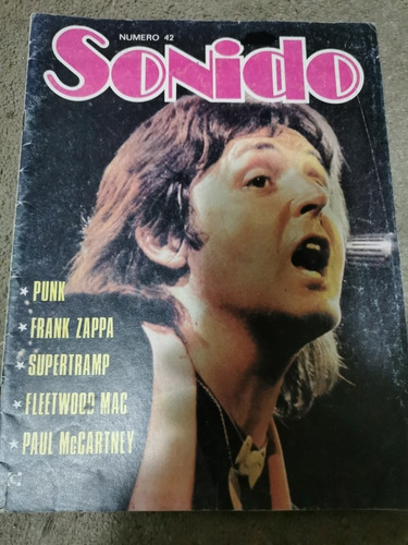 Revista Sonido Número 42 Paul Mccartney Y Supertramp