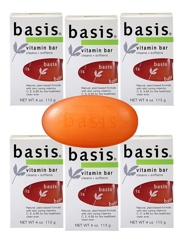 Basis Jabón De Vitamina En Barras, Limpia Y Suaviza Con Vita