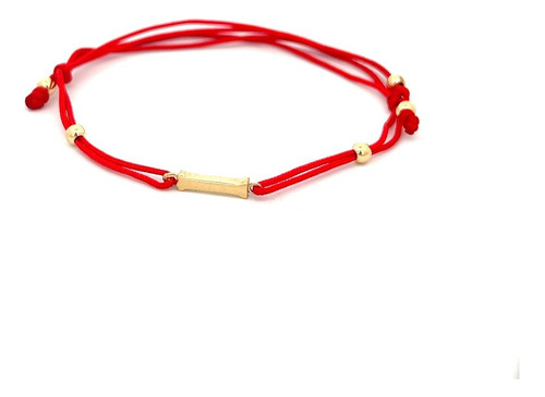 Pulsera De Oro Amarillo 18k Letra I 