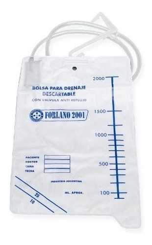 Forlano Bolsa Colectora De Orina F-2001 Uso Hospitalario