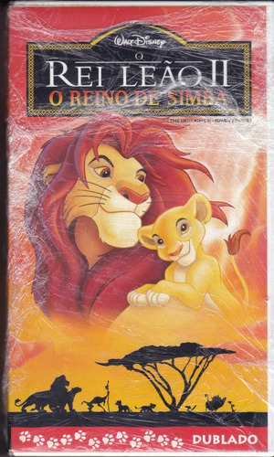 Rei Leão Il O Reino De Simba Raridade Filme Vhs Novo Dublado