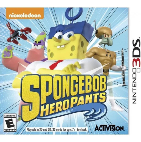 Jogo Spongebob Hero Pants Para Nintendo 3ds Midia Fisica