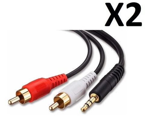 Cable Auxiliar Audio Sonido Mini Plug  A  Rca   1.5 Metro