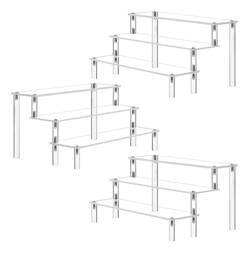 Expositor Acrílico Azeam Clear Stand De 12 X 3,15 X 8 Cm