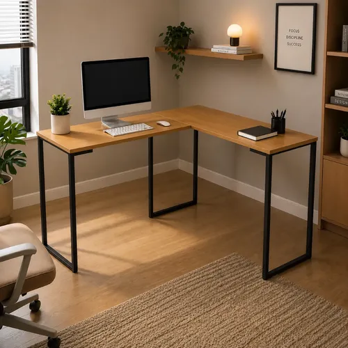 Mesa Em L Escrivaninha De Canto Para Escritorio