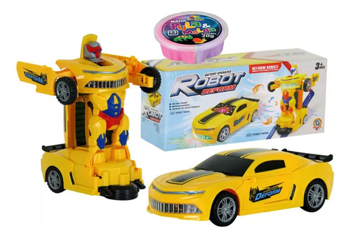 Carrinho Camaro Transformers Robô Presente Menino Criança