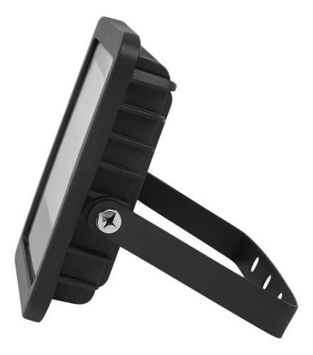 Kit 1 Refletor Led 300w Holofote Externo Potente Preto Branco-frio