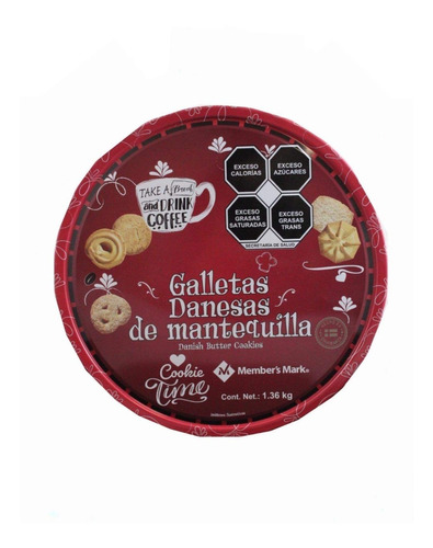 Galletas Member's Mark De Mantequilla Danesas 1.36 Kg