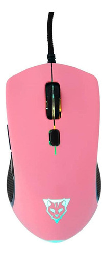 Mouse Gamer Ocelot Óptico Ogmm03 Alámbric Usb A 3200dpi Rosa