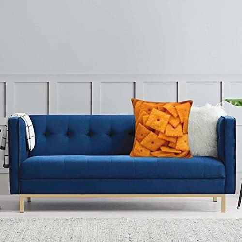 Funda De Almohada Decorativa Con Galleta De Queso Y Comida R