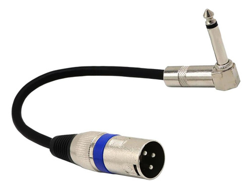 2 Cable De Sonido Trs En Ángulo De 6,35 Mm A Xlr Premium,