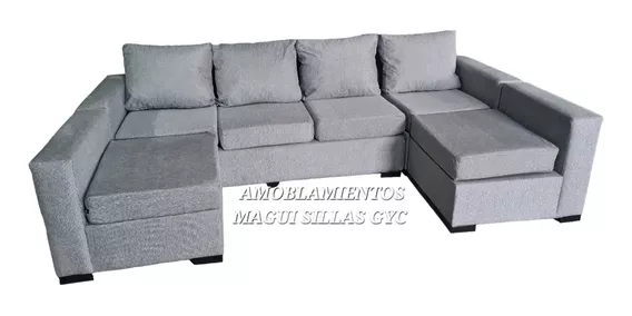 Sillón De 4 Cuerpos Con 2 Camastros En Chenille