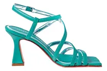 Comprar Sandalia Mujer Cuero Dolly Verde Aqua Saverio Di Ricci Jena.