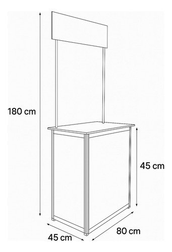 Stand Publicitario De Aluminio Y Mdf