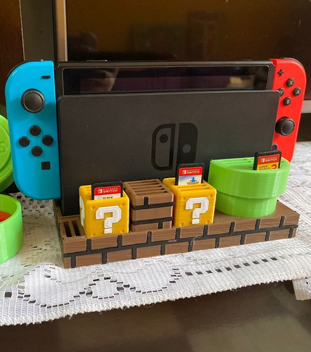 Soporte Nintendo Switch Mario World Y 25 Juegos