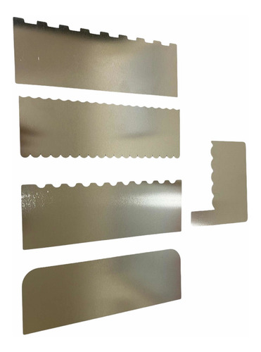Set X 5 Modelos De Scraper Alisadores Para Tortas .