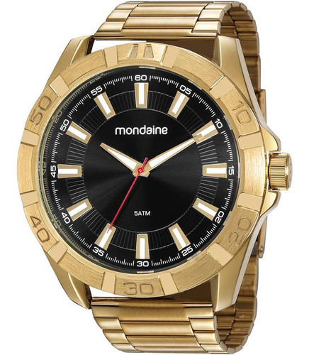 Relógio Mondaine Dourado 53831g - Aço, Quartzo, 50m Água