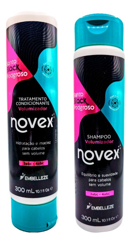 Santo Black Poderoso | Novex® | Shampoo + Acondicionador