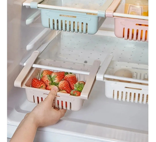 Bandeja Estante Extensible Cajón Para Heladera Recipiente X5