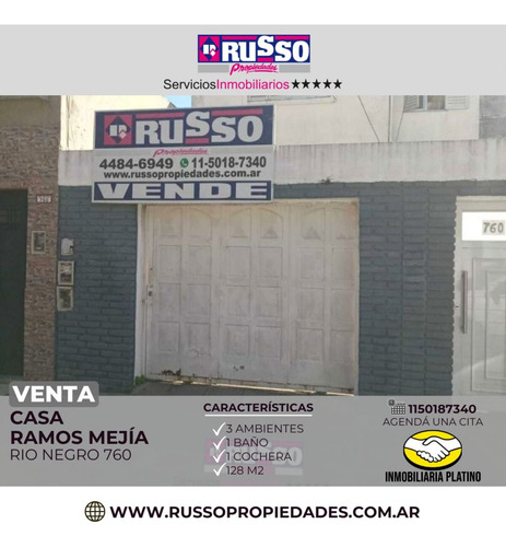 Venta Casa 3 Ambientes Ramos Mejia