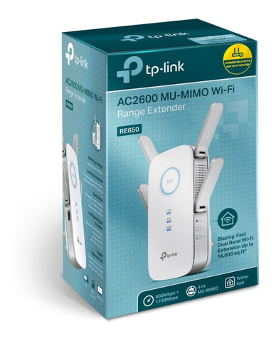 Repetidor Wi-fi Tp-link Ac2600 Dualband Hasta 1733mbps Re650