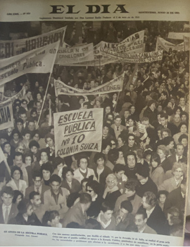 Vintage El Día N° 1431 El Habla Popular Montevideana  1960