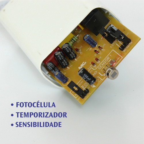 Alarme Com 2 Sensores De Movimento + Sirene + Refletor 50w