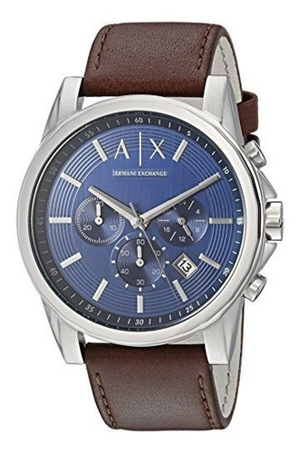 Reloj Ax2501 De Cuero Marron Armani Exchange Para Hombre