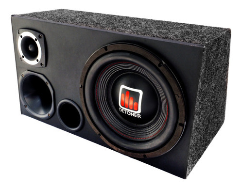 Caixa Trio Dutada Sub Detoner 12 300 Wrms + Modulo Taramps
