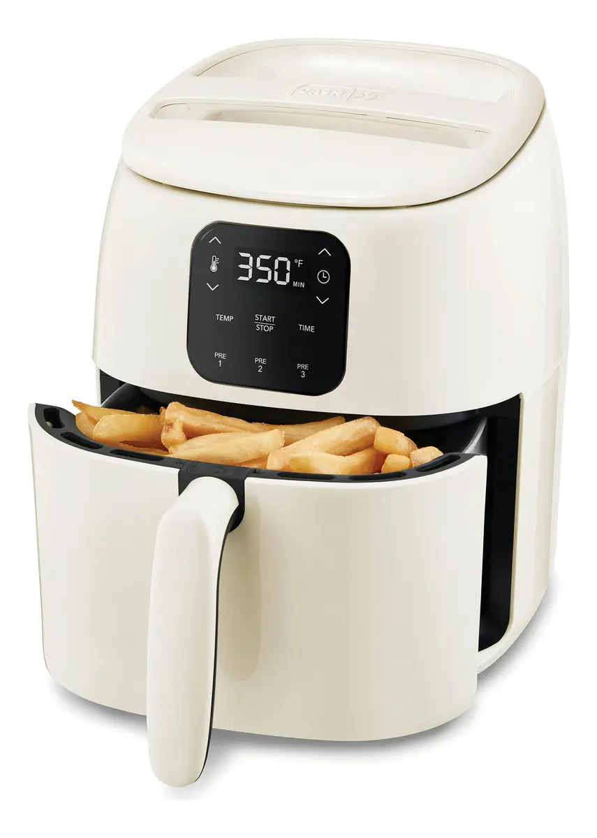 Freidora de Aire Dash 2.6L Ceramic Crema 1000W Con Perillas