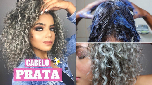Haskell Matizador Cabelo Loiro Prata Com Kit De Aplicação