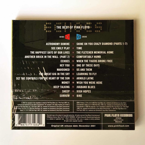Pink Floyd - Echoes The Best Of (2cd) Digipack (usa) Nuevo