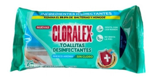 Toallitas Desinfectantes Cloralex Sin Cloro (48 Pzas)