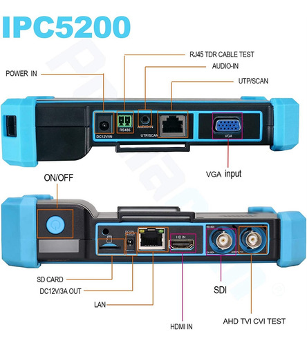 Cctv Tester, Ipc-5200c Plus 5 Pulgadas Ips Touch Screen