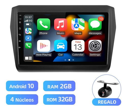 Estéreo 2+32g Para Suzuki Swift 2018-2022 Carplay Gps Wifi