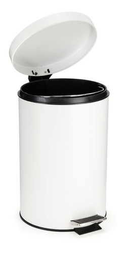 Imagen 5 de 8 de Tacho Basura Cesto Residuos 20 Litros Pedal Acero Inoxidable