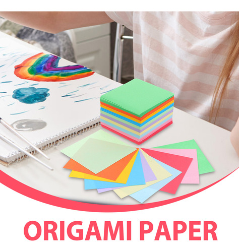 1000 Unidades De Papel De Origami Para Artesanato Colorido D