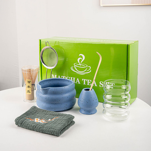Set De Matcha, Fabricación De Té Japonesa, De Té Azul