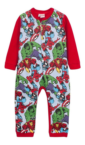 Pijama Niños Enterito Polar Vengadores Marvel Mundo Manias
