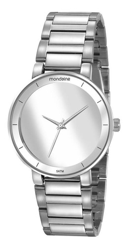 Relogio Mondaine Feminino 32118l0mvne2 Espelhado Prateado