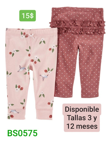 Par De Pantalones Para Niña Bs0575