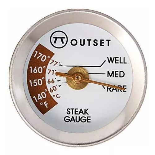 Outset F804 Steak Thermometers, Metallic