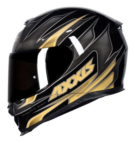 Capacete Axxis Speed Gloss Black Gold